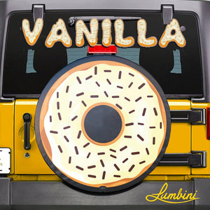 Vanilla Donut Funny Custom Spare Tire Cover