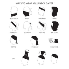 Load image into Gallery viewer, Black Neck Gaiter