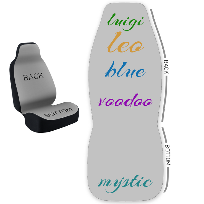 Design Your Own 50/50 Bucket Seat Cover