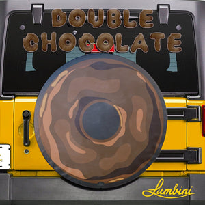 Double Chocolate Donut Funny Custom Spare Tire Cover