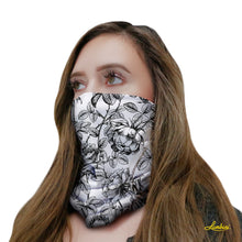 Load image into Gallery viewer, White Roses Neck Gaiter