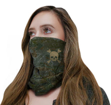 Load image into Gallery viewer, Camo Skull Neck Gaiter