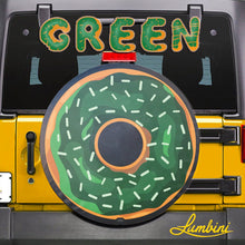 Load image into Gallery viewer, Green Donut Funny Custom Spare Tire Cover