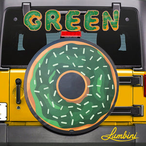 Green Donut Funny Custom Spare Tire Cover