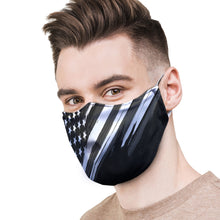 Load image into Gallery viewer, American Flag Black / White Protective Reusable Face Mask