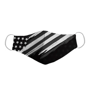 American Flag Black / White Protective Reusable Face Mask