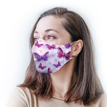 Load image into Gallery viewer, Pink Butterflies Protective Reusable Face Mask