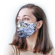 Load image into Gallery viewer, White Roses Protective Reusable Face Mask