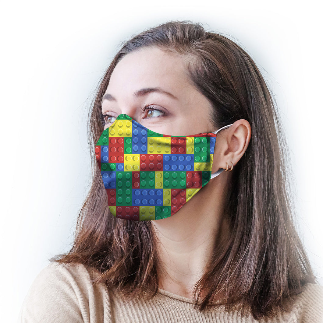 Color Blocks Protective Reusable Face Mask