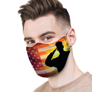 Military Salute Protective Reusable Face Mask