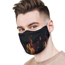 Load image into Gallery viewer, Flames Protective Reusable Face Mask