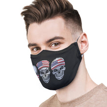 Load image into Gallery viewer, Grunge Skulls Protective Reusable Face Mask