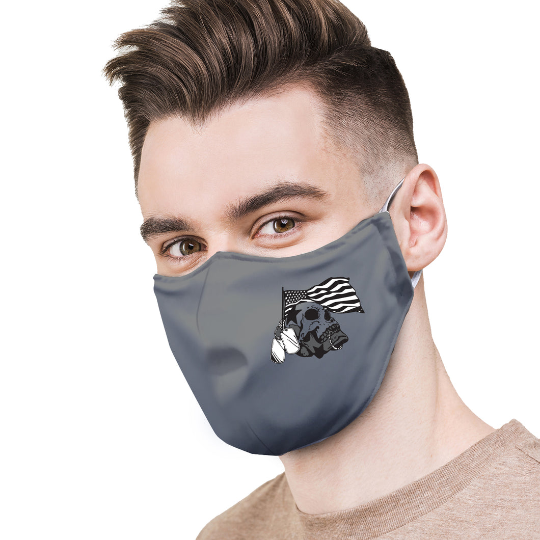 Military Skull Tags Protective Reusable Face Mask