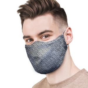 Diamond Plate Protective Reusable Face Mask