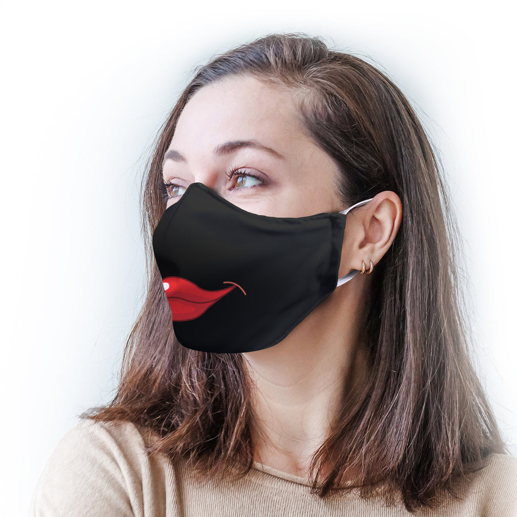 Kissy Lips Protective Reusable Face Mask