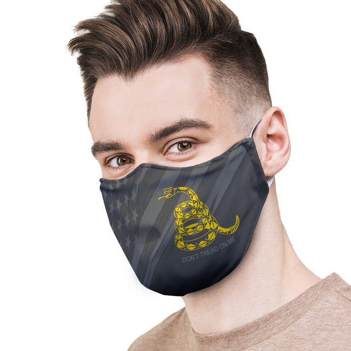 American and Gadsden Flag Protective Reusable Face Mask