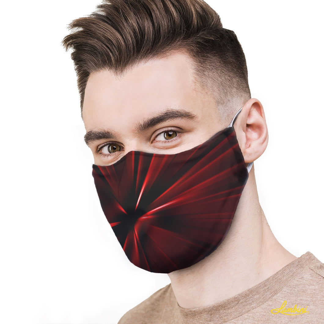 Red Vortex Protective Reusable Face Mask