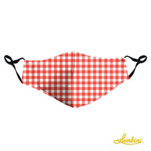 Load image into Gallery viewer, Red Gingham Protective Reusable Face Mask