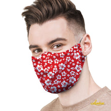 Load image into Gallery viewer, Red Hawaiian Protective Reusable Face Mask