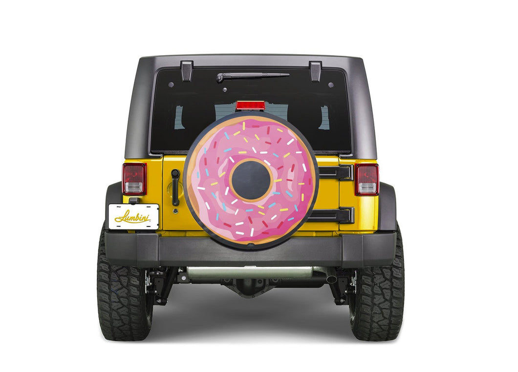Pink Donut Funny Custom Spare Tire Cover