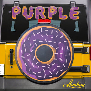 Purple Donut Funny Custom Spare Tire Cover