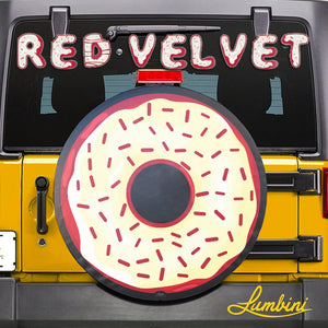 Red Velvet Donut Funny Custom Spare Tire Cover