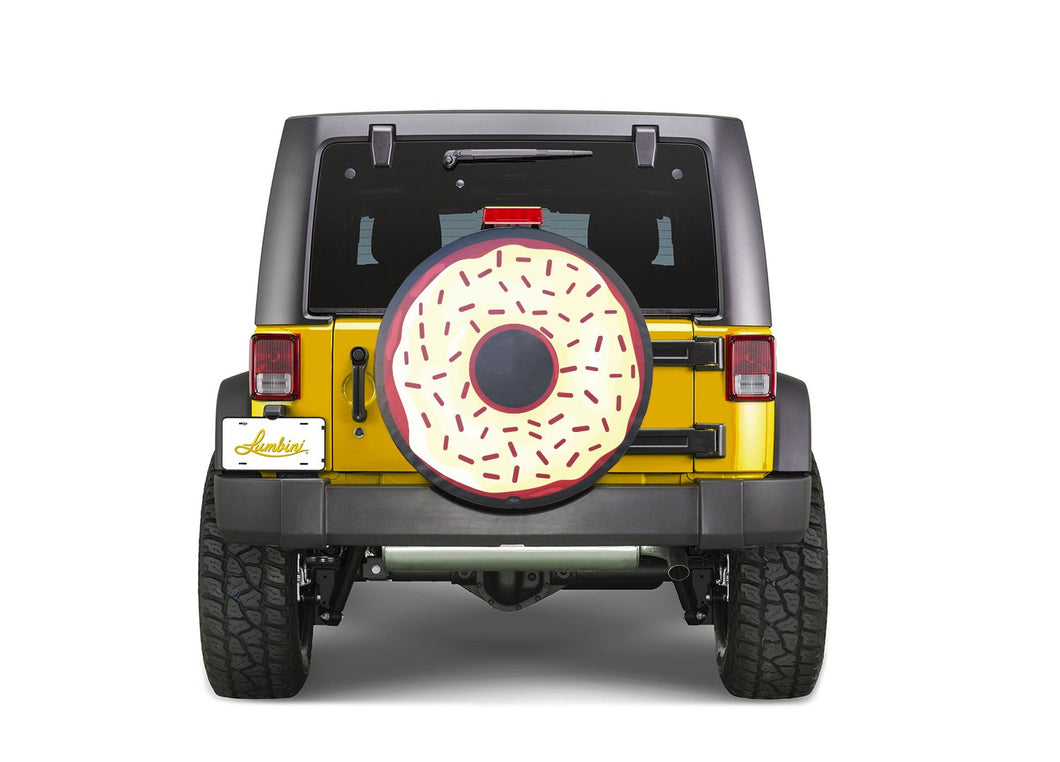Red Velvet Donut Funny Custom Spare Tire Cover