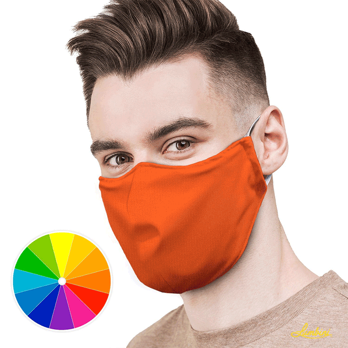 Solid Color Protective Reusable Face Mask