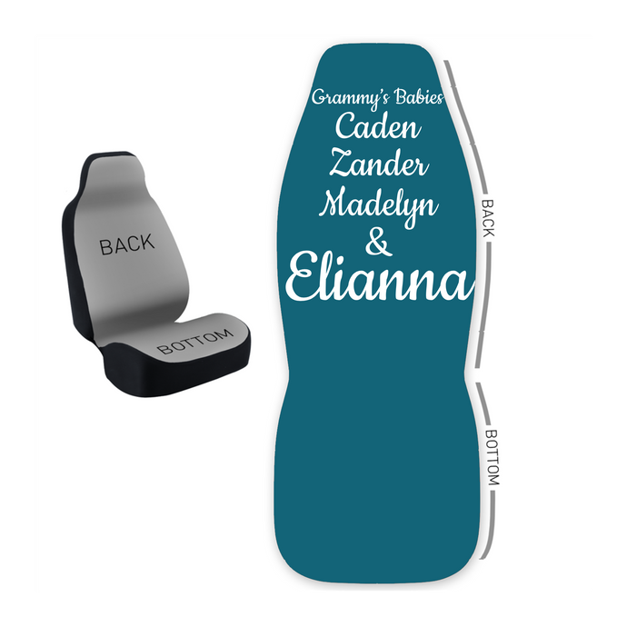 Design Your Own 50/50 Bucket Seat Cover